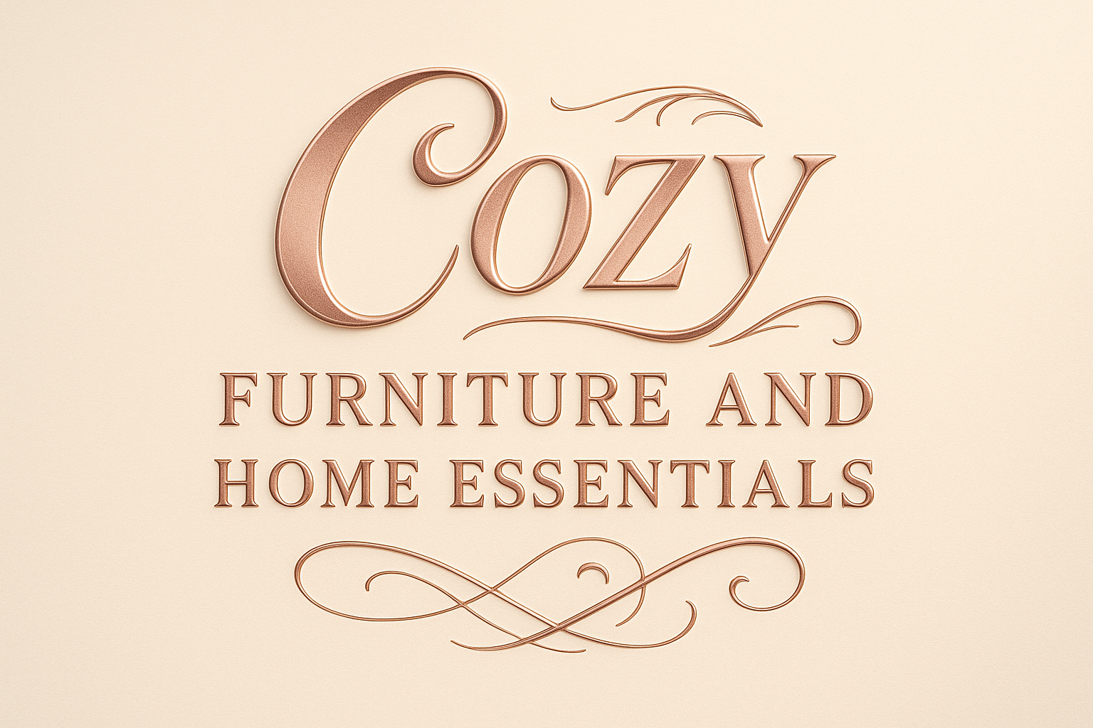 Cozy Furniture and Home Essentials Professional Text